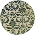Art Carpet 5 Ft. Bastille Collection Victorian Woven Round Area Rug, Cream 841864110300